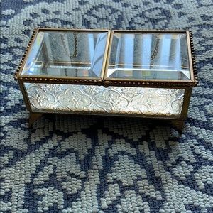 Nicole Miller glass/mirror jewelry box